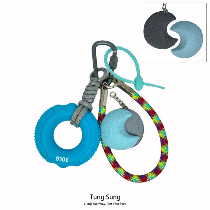 Grip Ring + Fidget Toy Keychain