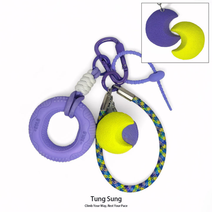 Grip Ring + Fidget Toy Keychain