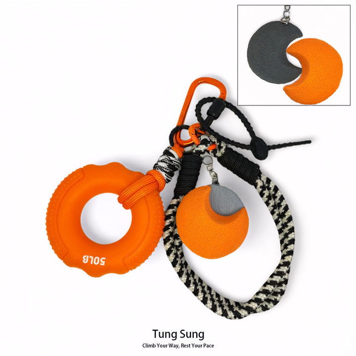 Grip Ring + Fidget Toy Keychain