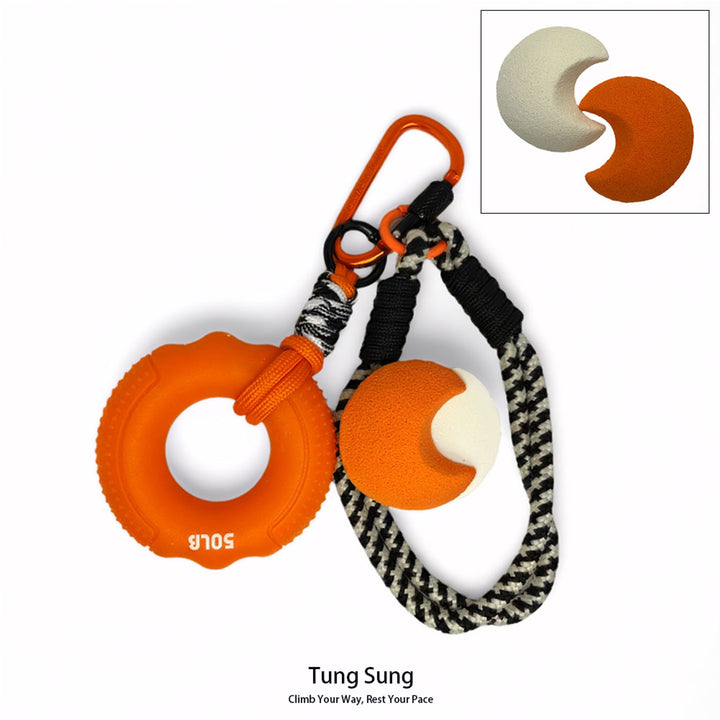 Grip Ring + Fidget Toy Keychain