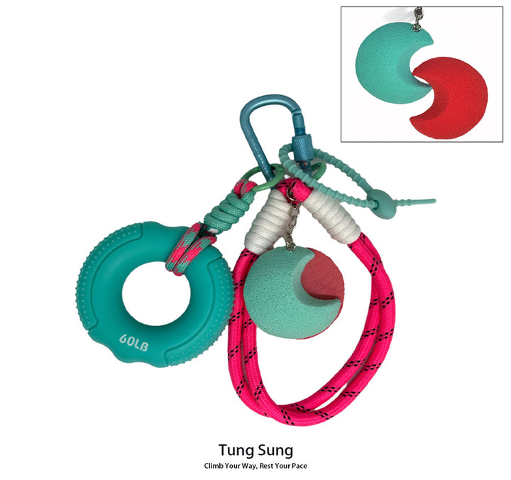Grip Ring + Fidget Toy Keychain