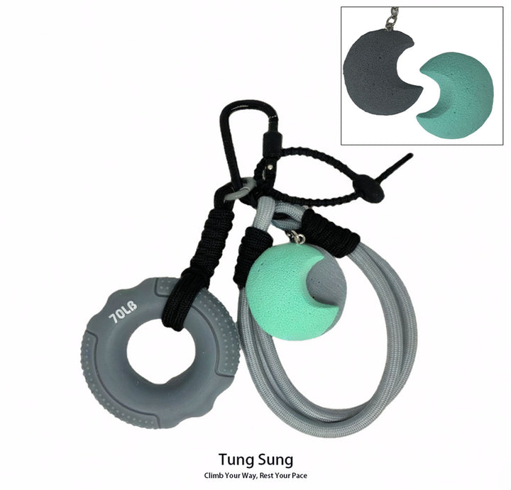 Grip Ring + Fidget Toy Keychain