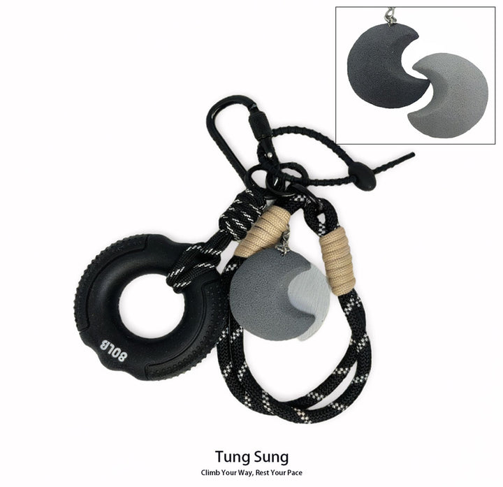 Grip Ring + Fidget Toy Keychain
