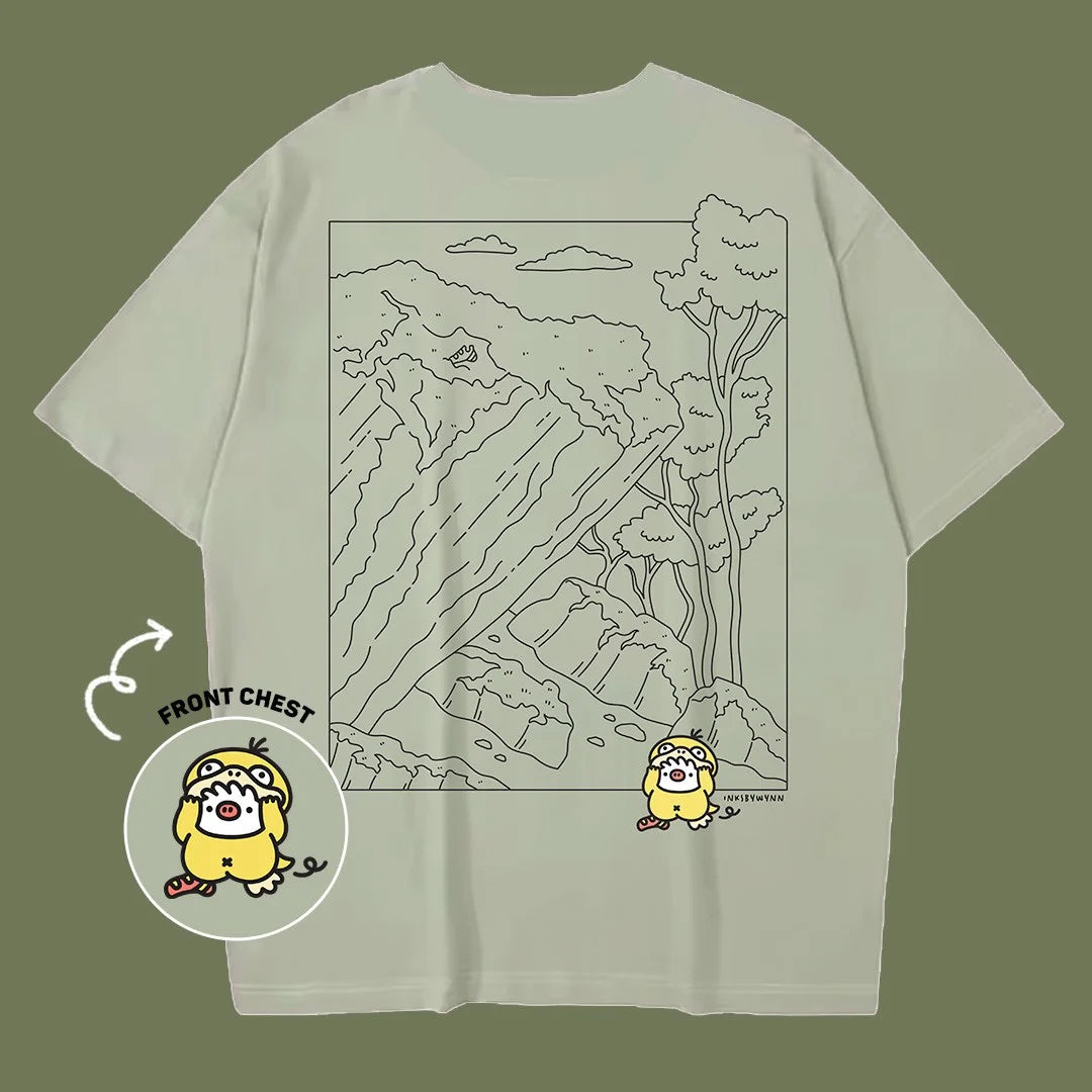 Psyduck Boulders Oversized Tee