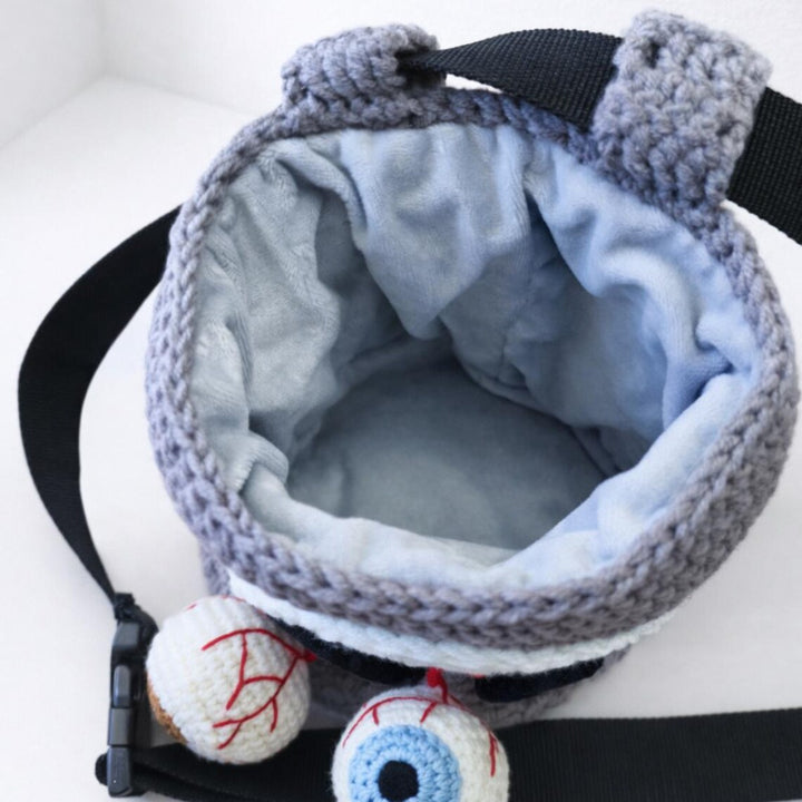 Crochet Skull Chalk Bag