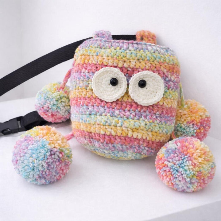 Crochet Watercolour Monster Chalk Bag