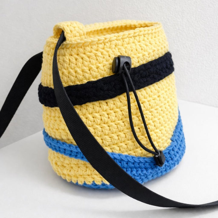Crochet Yellow Monster Chalk Bag