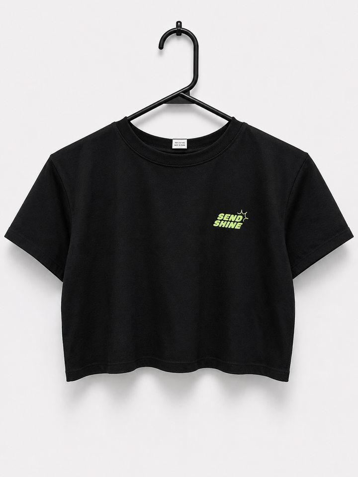 SENDSHINE Small But Mighty Cropped Tee