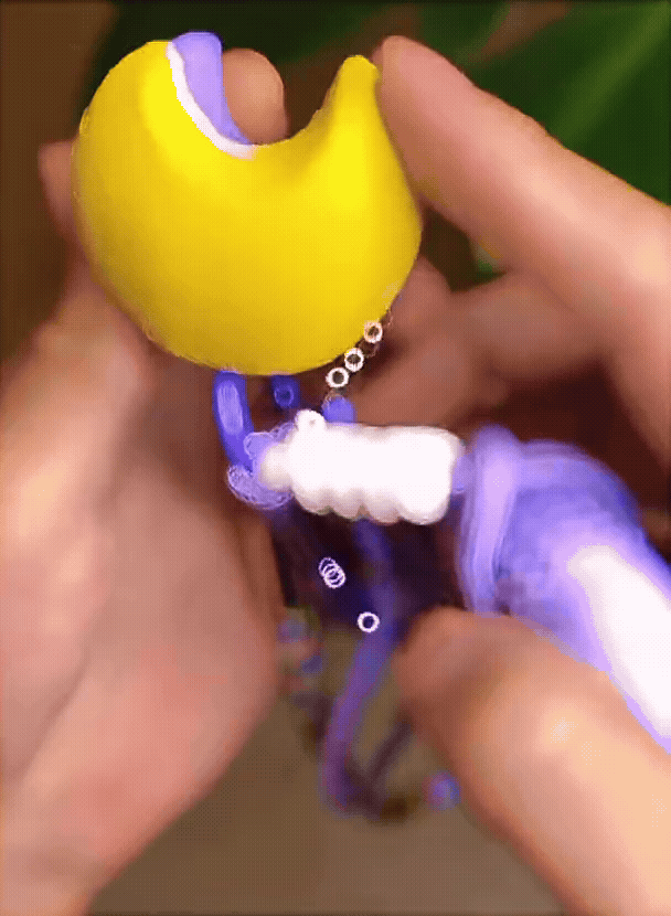 Grip Ring + Fidget Toy Keychain