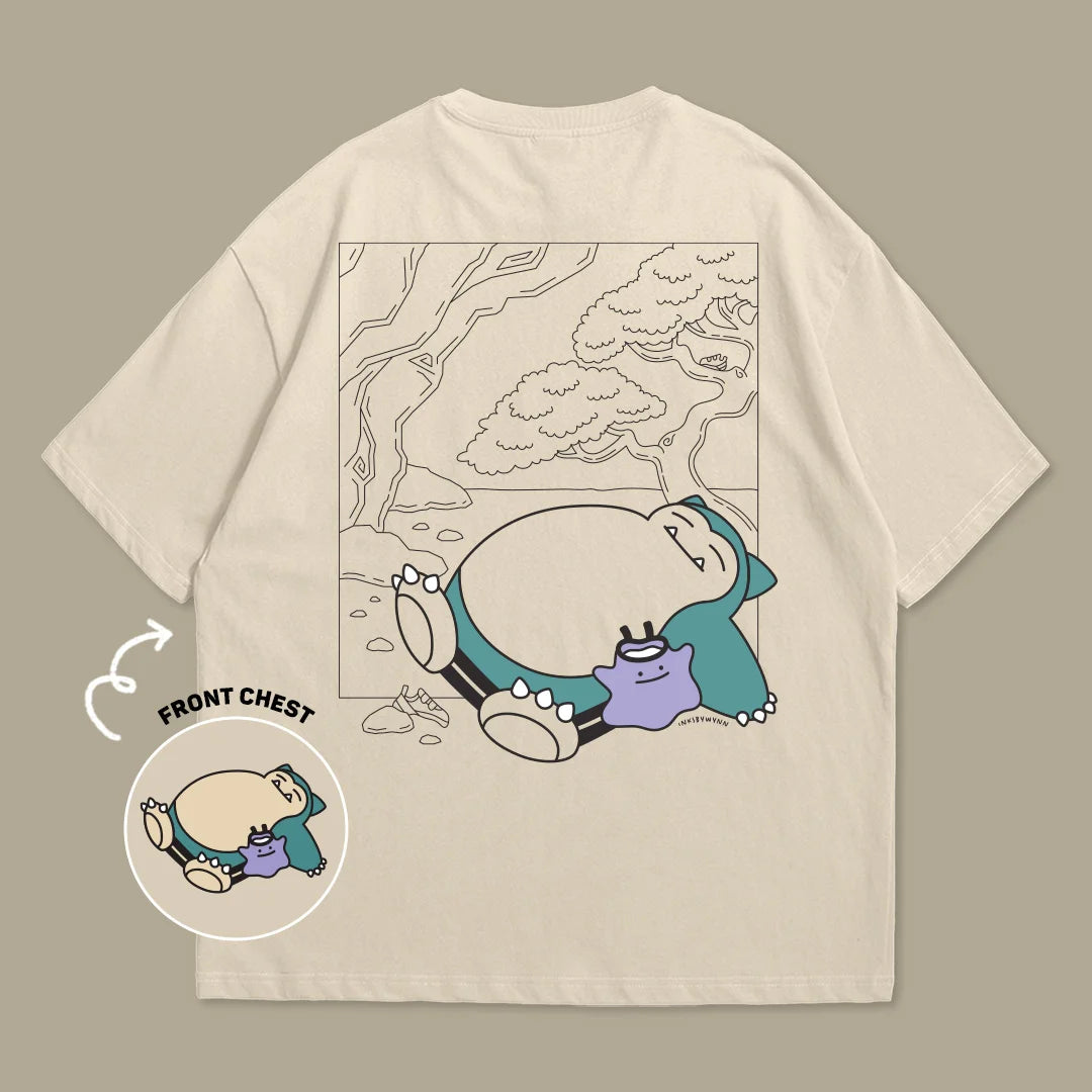 Snorlax Crash Pad Oversized Tee