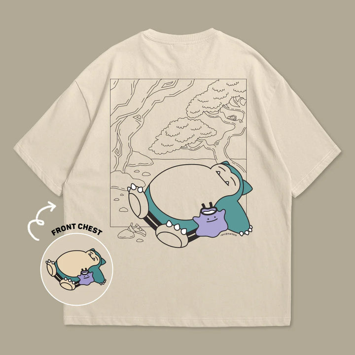 Snorlax Crash Pad Oversized Tee